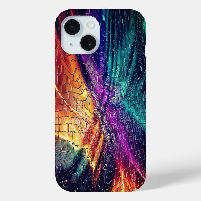 Vibrant Abstract Mosaic  Case-Mate iPhone Case (Back)