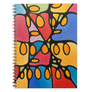 Vibrant Abstract Notebook