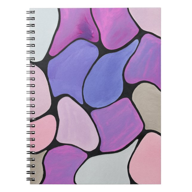 Vibrant Abstract  Notebook (Front)