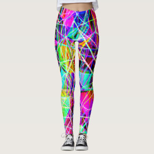 Vibrant Abstract Pattern Design Leggings