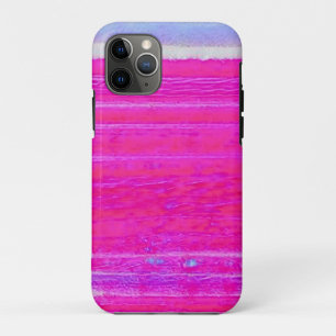 Vibrant Abstract Pink and Purple Stripes Art iPhone 11 Pro Case