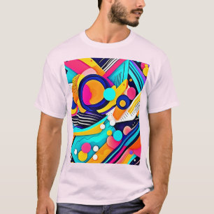 Vibrant Abstract Pop Art T-Shirt