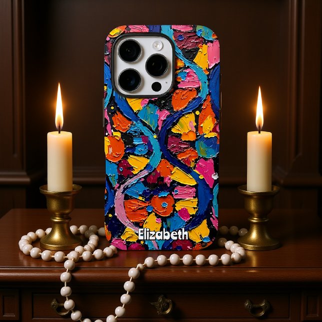 Vibrant Abstract Ribbons Case-Mate iPhone Case (Creator Uploaded)