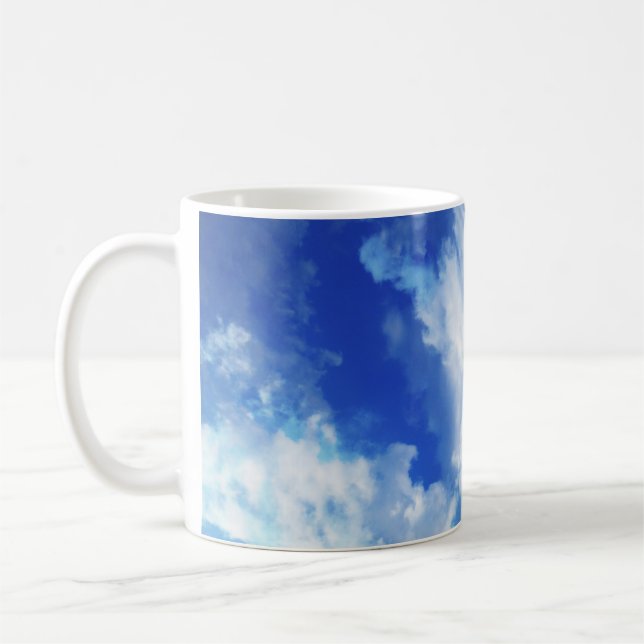 Vibrant Abstract Sky Coffee Mug (Left)