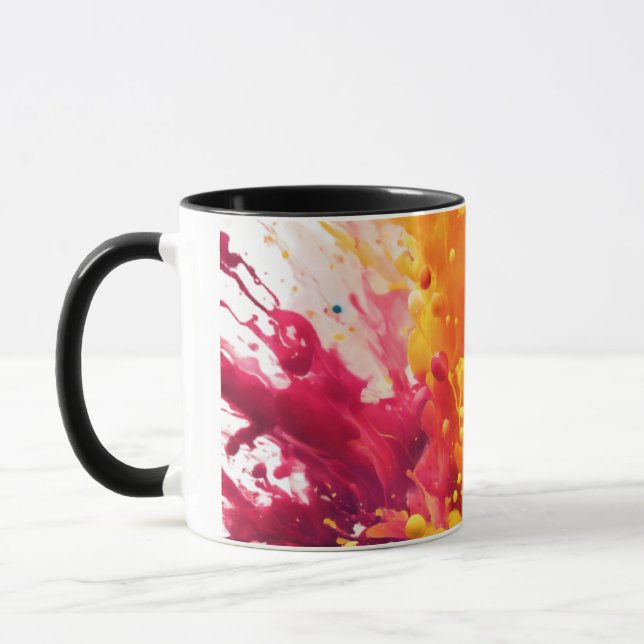 Vibrant Abstract Splash Mug   (Left)