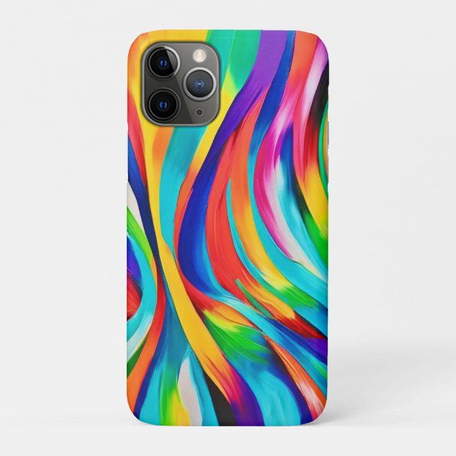 Vibrant Abstract Swirling Colour Art Case-Mate iPhone Case (Back)