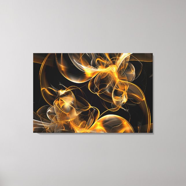 Vibrant Abstract Swirls Art Print (Front)