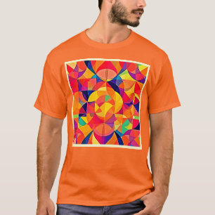 Vibrant Abstract Symmetry Art T-Shirt