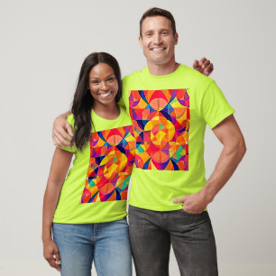 Vibrant Abstract Symmetry Art T-Shirt