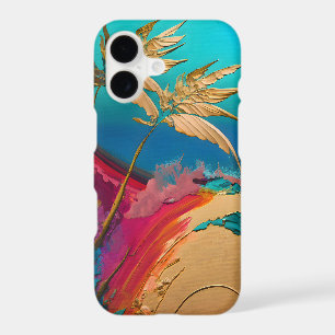 Vibrant Abstract Tropical Beach Scene