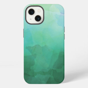 Vibrant Abstract Watercolor Background Aquamarine iPhone 13 Case
