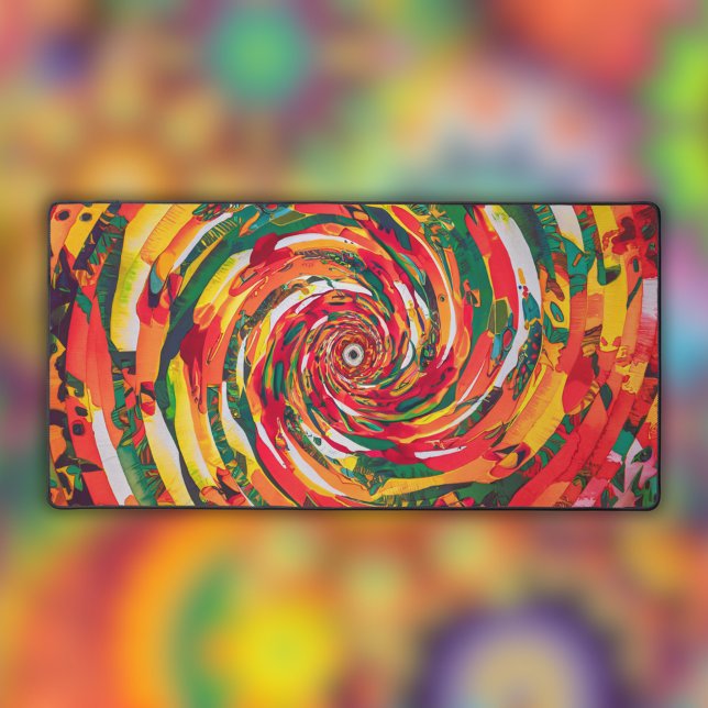 Vibrant Abstract Watercolor Desk Mat (Creator Uploaded)