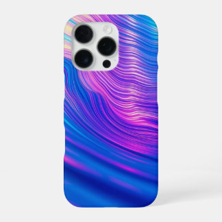 Vibrant Abstract Waves Modern Aesthetic Design iPhone 16 Pro Case