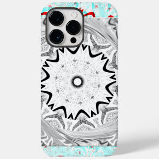 Vibrant African Culture: A Pink and Cyan Fusion Case-Mate iPhone 14 Pro Max Case