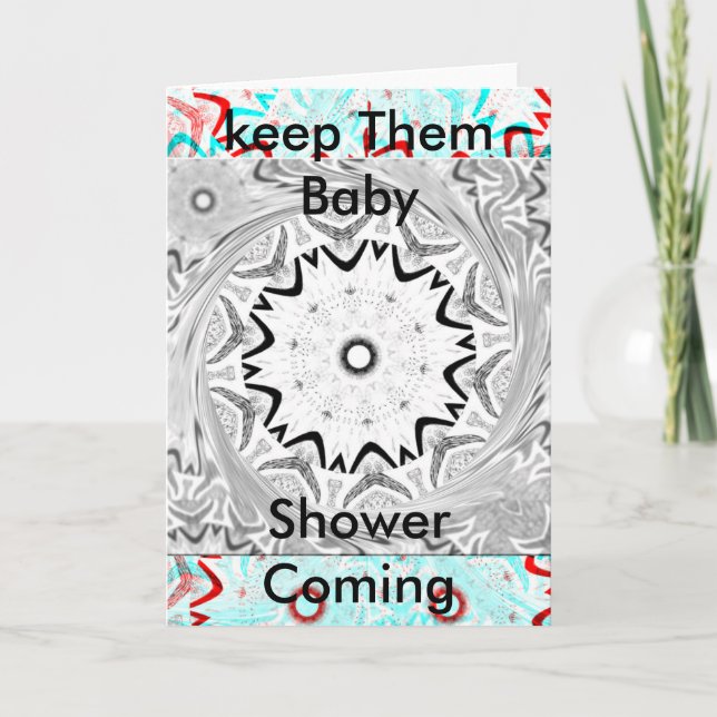 Vibrant African Culture: A Pink and Cyan Fusion Thank You Card (Front)