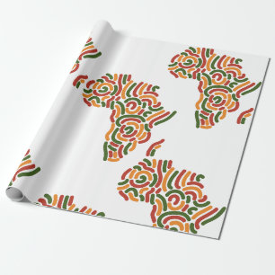 Vibrant African-Inspired Wrapping Paper