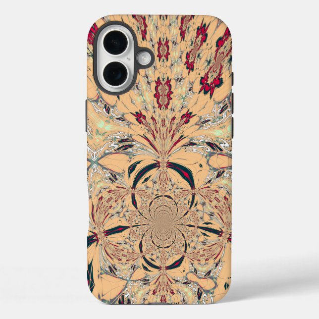 Vibrant African Kaleidoscope: A Peachy Delight Case-Mate iPhone Case (Back)