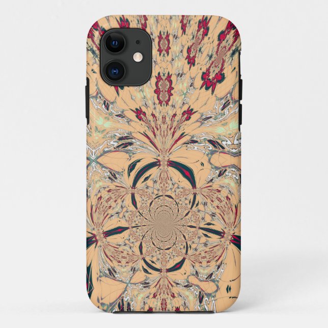 Vibrant African Kaleidoscope: A Peachy Delight Case-Mate iPhone Case (Back)