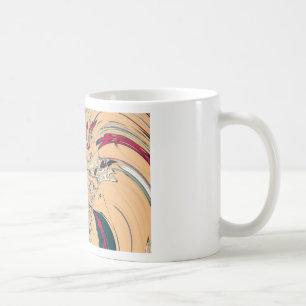 Vibrant African Kaleidoscope: A Peachy Delight Coffee Mug