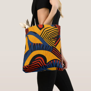 Vibrant African Pattern Tote Bag