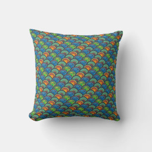 Vibrant African Textiles: Mixing Pattern Scales Cushion