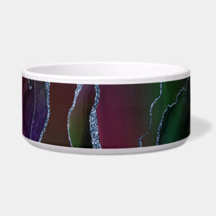 Vibrant Agate Rich Pink and Green Jewel Tone