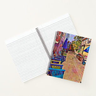 Vibrant Alleyway Spiral Notebook