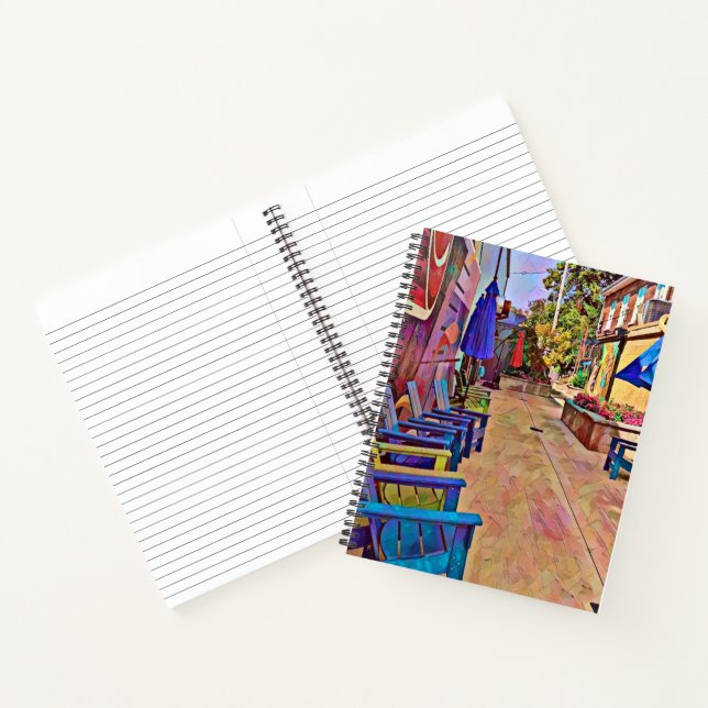 Vibrant Alleyway  Spiral Notebook (Inside)