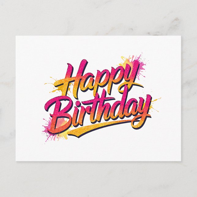 Vibrant and Colorful Greeting Card Design (Front)