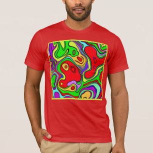 Vibrant And Colourful Abstract Pattern Art T-Shirt