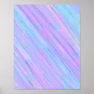 Vibrant and Colourful Rainbow Abstract Poster