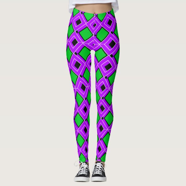Vibrant and Comfortable Colourful Leggings (Front)