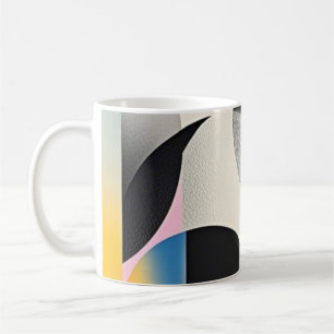 Vibrant and whimsical abstract artwork geometric coffee mug