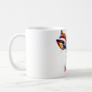 Vibrant Antelope Spirit - Beaded Necklace Art Coffee Mug