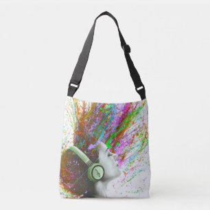 Vibrant Art-Inspired Crossbody Bag – Bold, Colorfu