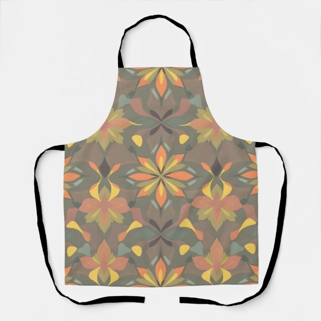 Vibrant Artistic Apron - Colourful Seamless Patter (Front)