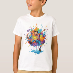 Vibrant Artistic Boy T-Shirt