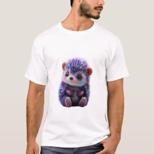 Vibrant Artistic Splatter Hedgehog Men T-Shirt