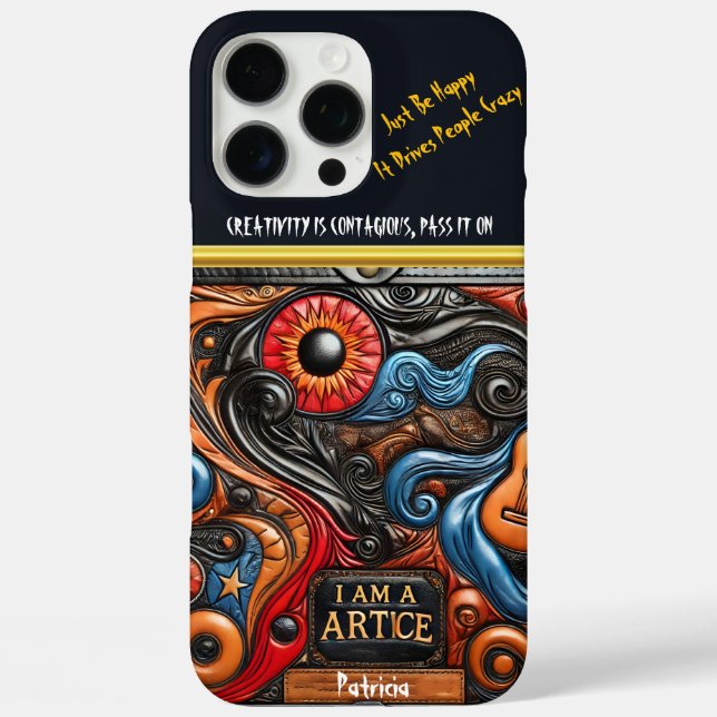 Vibrant Artwork with Striking Eye Detail Case-Mate iPhone Case (Back)