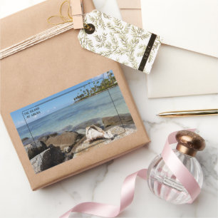Vibrant Aruba Island Rectangular Sticker