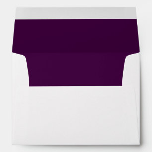Vibrant Aubergine Dark Purple Lined Envelope