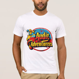 Vibrant Audit Adventures Typography T-Shirt