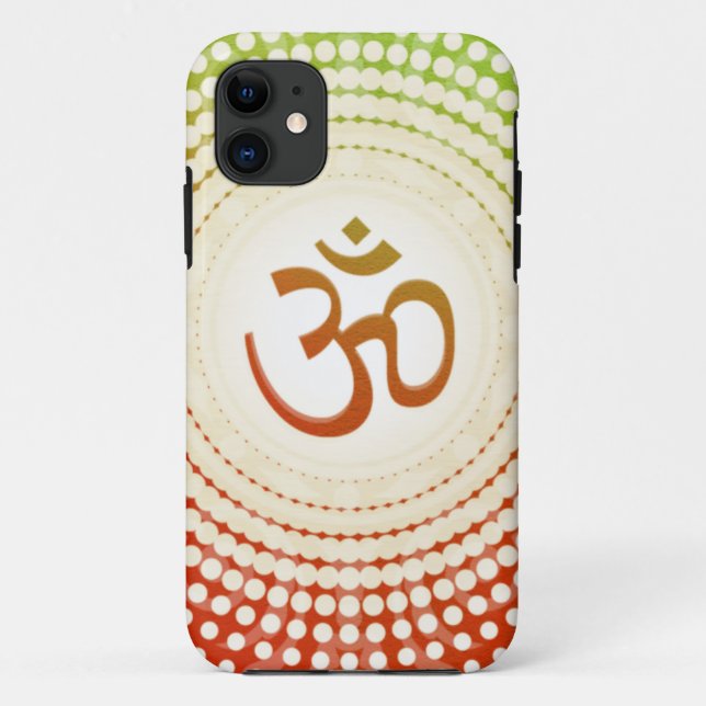 Vibrant Aum Design Case-Mate iPhone Case (Back)