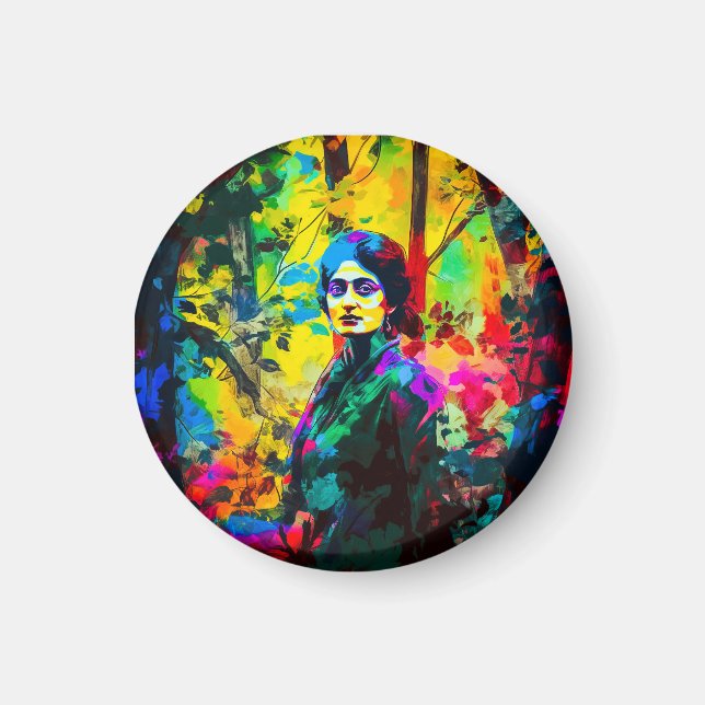 Vibrant Autumn Beauty  Magnet (Front)