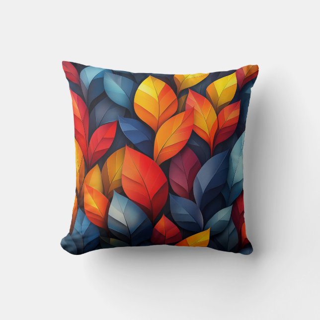 Vibrant Autumn Dreams Cushion - Colourful Nature-I (Front)