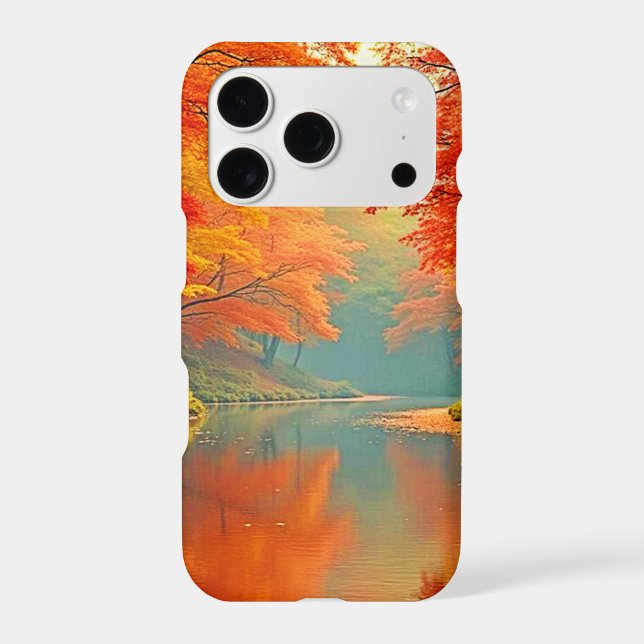 Vibrant Autumn Forest River (Back)