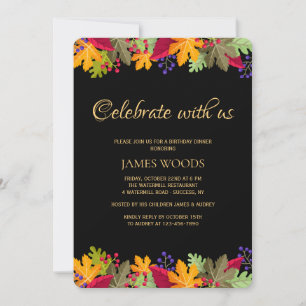 Vibrant Autumn Invitation