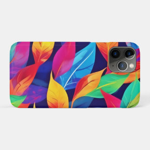 Vibrant Autumn Leaves Abstract Art iPhone 11 Pro Case