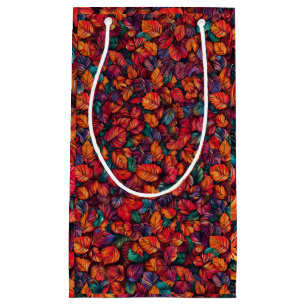 Vibrant Autumn Leaves Small Gift Bag