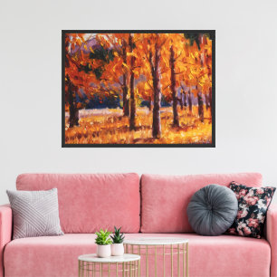 Vibrant Autumn Splendour in the Colorado Aspens Canvas Print